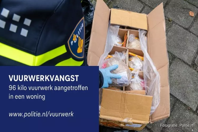 96 kilo illegaal vuurwerk aangetroffen in Leeuwarden