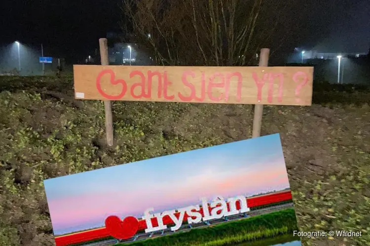 'Love Fryslân' Landmark verdwenen van terrein bij Musical De Tocht
